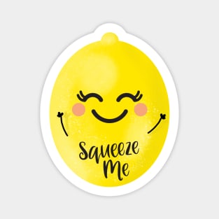 Happy Lemon Squeeze Me (gently!) Sticker